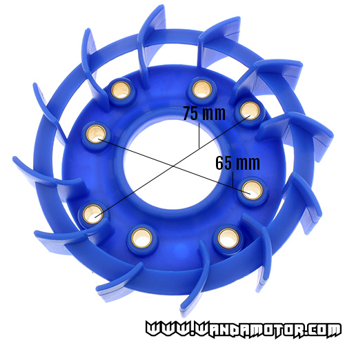 Cooling fan Kymco/GY6 blue